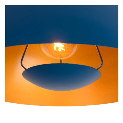 lafabryka.pl SIEMON - Lampa wisząca - Ø 40 cm - 1xE27 - Blue 45496/01/35 Lucide